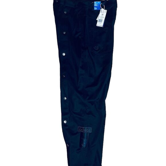 Adidas Club Adibreak Breakaway Snap Loose Fit Warmup Black Pants Women 10 NWT - Picture 13 of 16